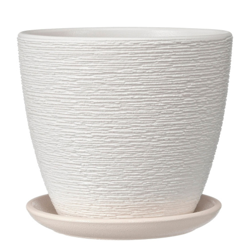 Горшок композит Гнездо белый крокус №2