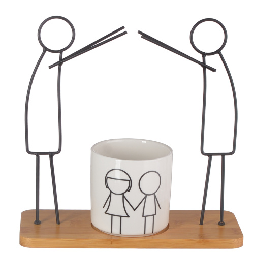 Сн (2318-2) кашпо керам. на подставке