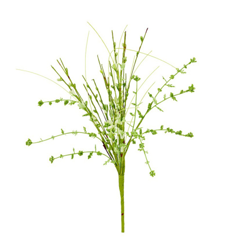 ветка с зелеными цветами 45см (839-587)