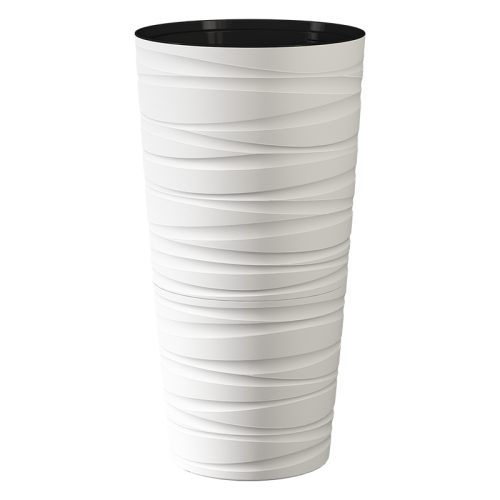 кашпо с дренажной вставкой модерн максимум 15 л, белый