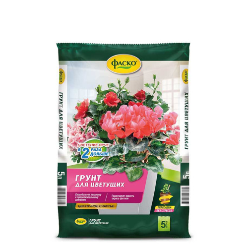 Грунт цветочное счастье "д/цветущих" 5 л