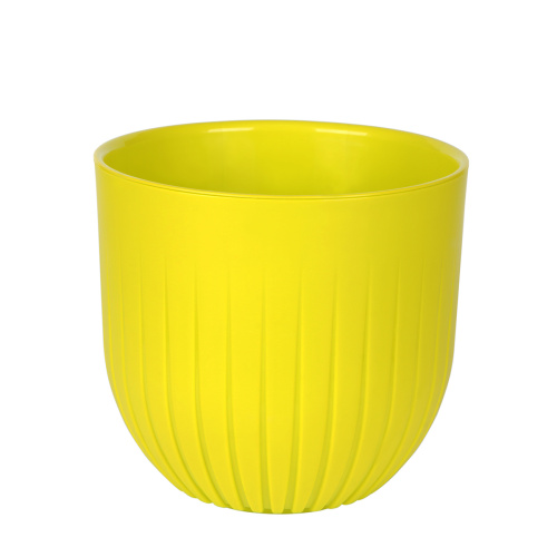 Кашпо с дренажной вставкой альфа 2,9 л, медовое