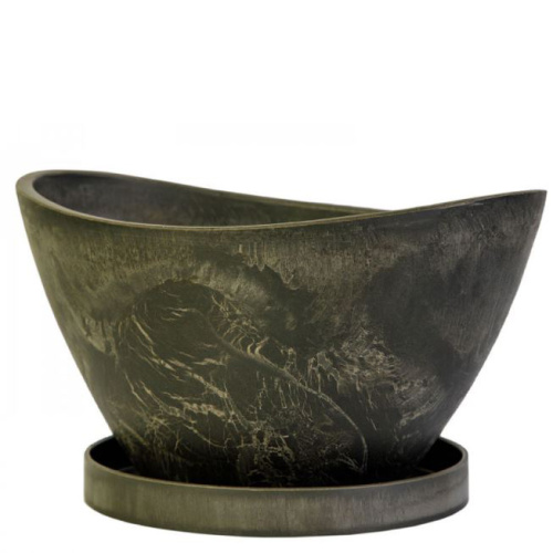 горшок Лодочка с/п 2,8 л, древесный уголь