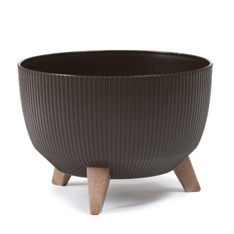 Кашпо ROMA Jumper на ножках d24, h19 см 5,1л мокка