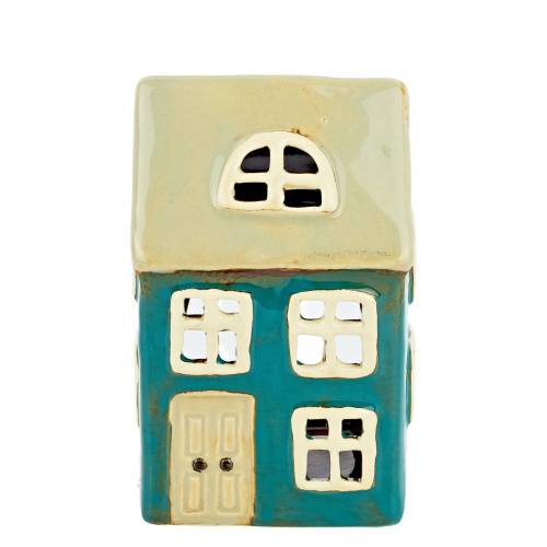 подсвечник керамический "домик" 10см (725-012)