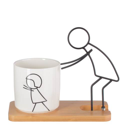 Сн (2318-1) кашпо керам. на подставке