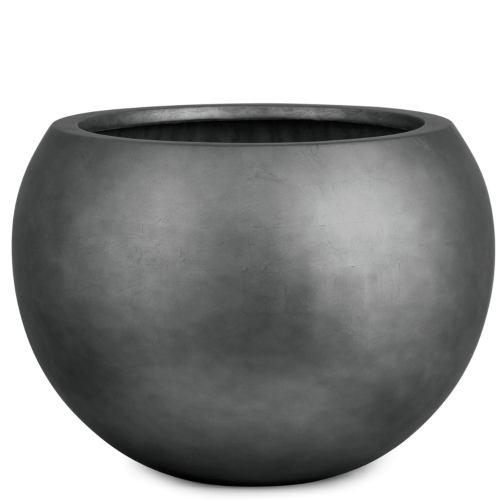 Кашпо ньюкооп ройял чаша титаниум серый 60х43 см