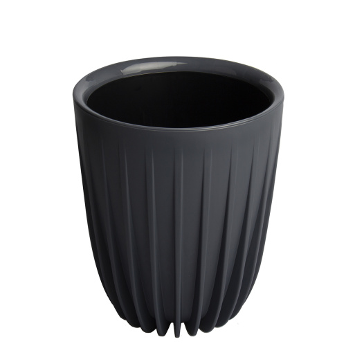 кашпо с дренажной вставкой сигма 10,2 л, антрацит