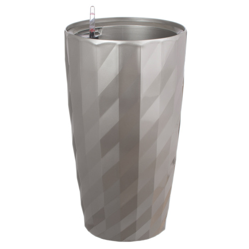 Сн 2308-10 кашпо пластик сер гл