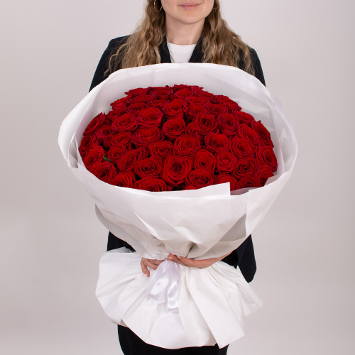 Монобукет из 51 розы Ред наоми