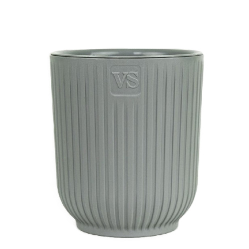 Горшок Эйва с дренажной вставкой 1,6 л, серый