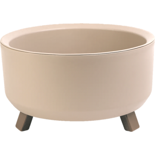 кашпо с дренажной вставкой грация прайм 0,7 л, пудровый