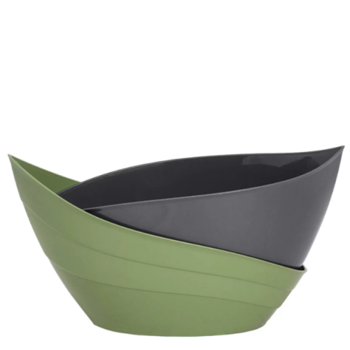 кашпо "Гармония" 1,5 л, мокачино/белый