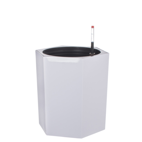 Сн 2308-15 кашпо пластик бел