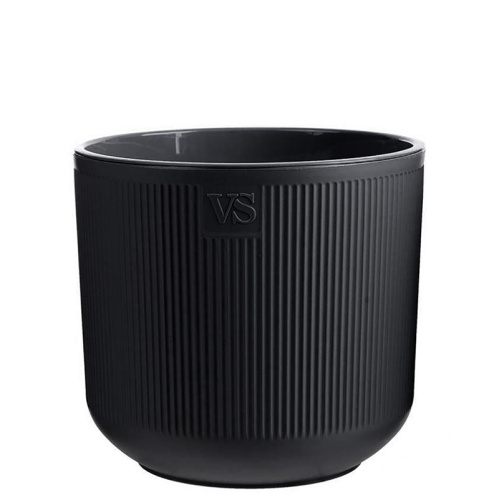Горшок Росси VipSet с дренажной вставкой 1,9 л, черный