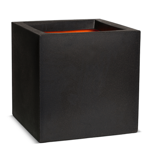 Кашпо ньюкооп CAPI URBAN SMOOTH NL квадрат черный 40X40х40