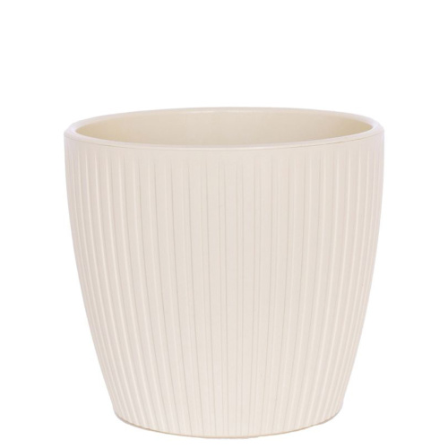 Горшок Эви VipSet с дренажной системой 0,6 л, белый