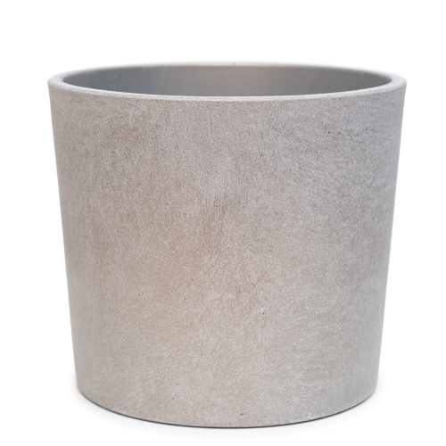 Горшок композит аура светло-серый кедр №2