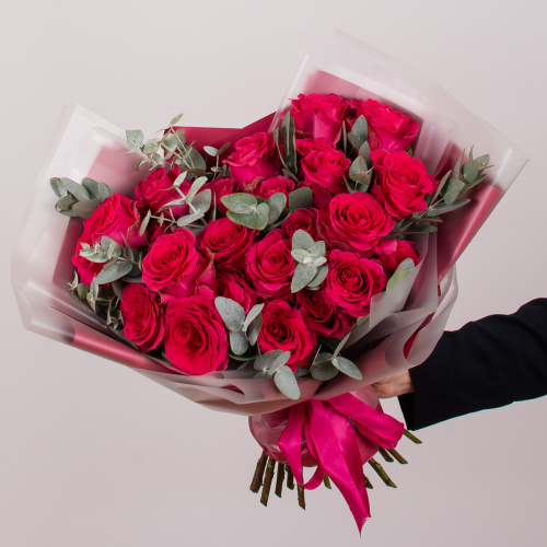 Монобукет из 25 роз 01