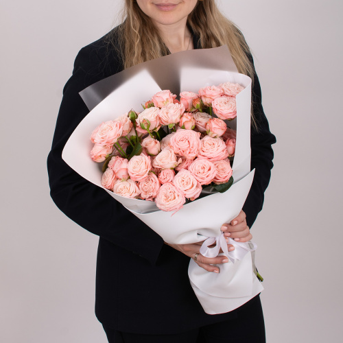 Монобукет из пионовидной розы 01