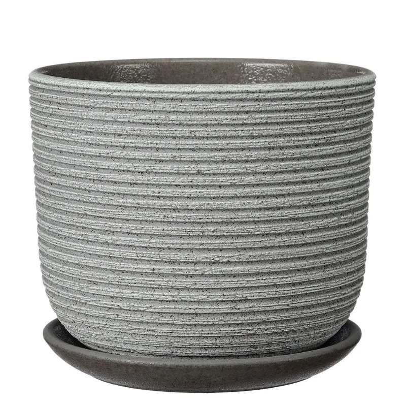 Горшок композит Лоза зелено-серый бук №3