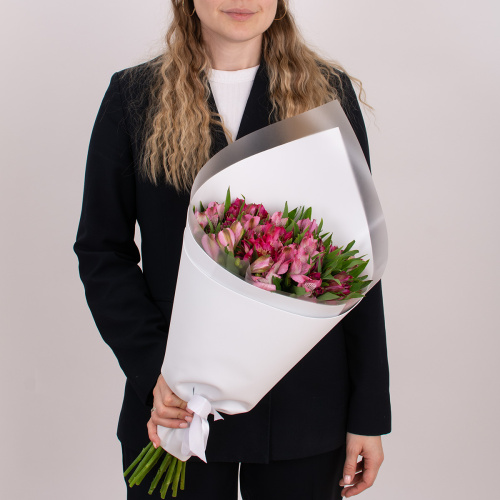 Монобукет из альстромерии 02