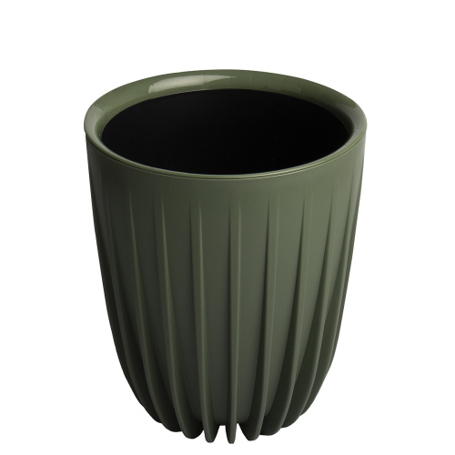 кашпо с дренажной вставкой сигма 3,3 л, нефрит