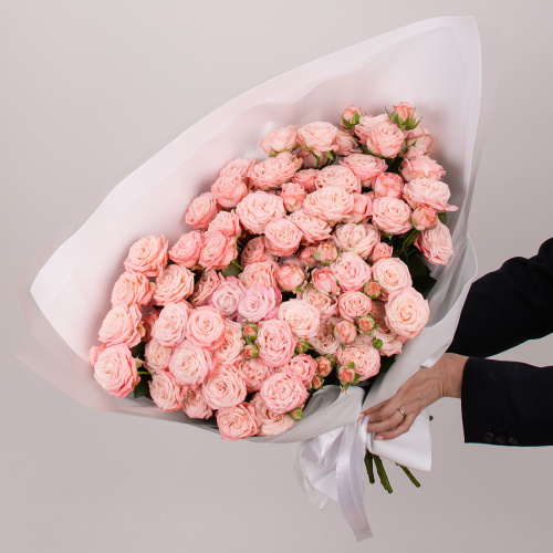 Монобукет из пионовидной розы 05