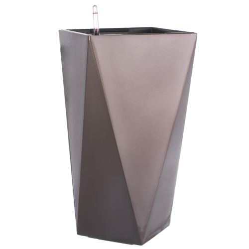 Сн 2308-14 кашпо пластик коричн