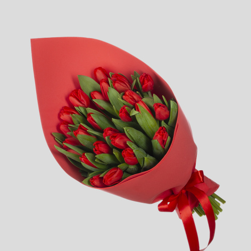 Монобукет из тюльпанов 05